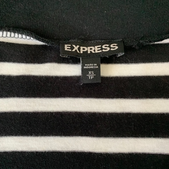 Express Striped Open Cardigan XS Dolman Sleeve with pockets - Picture 4 of 6